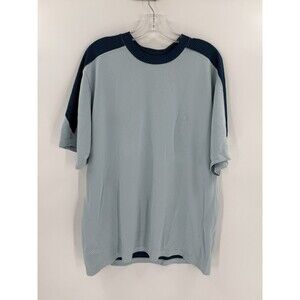 Vintage Balle Match Colorblock Blue Pullover Shirt USA Made Size MEDIUM EUC